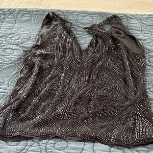 Parker Black Beaded Women's Blouse
